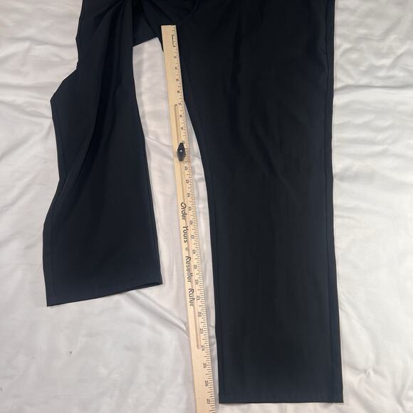 Travis Mathew Right On Time Pants Mens Size 36 Black Performance Chinos Golf Dad - Picture 5 of 14